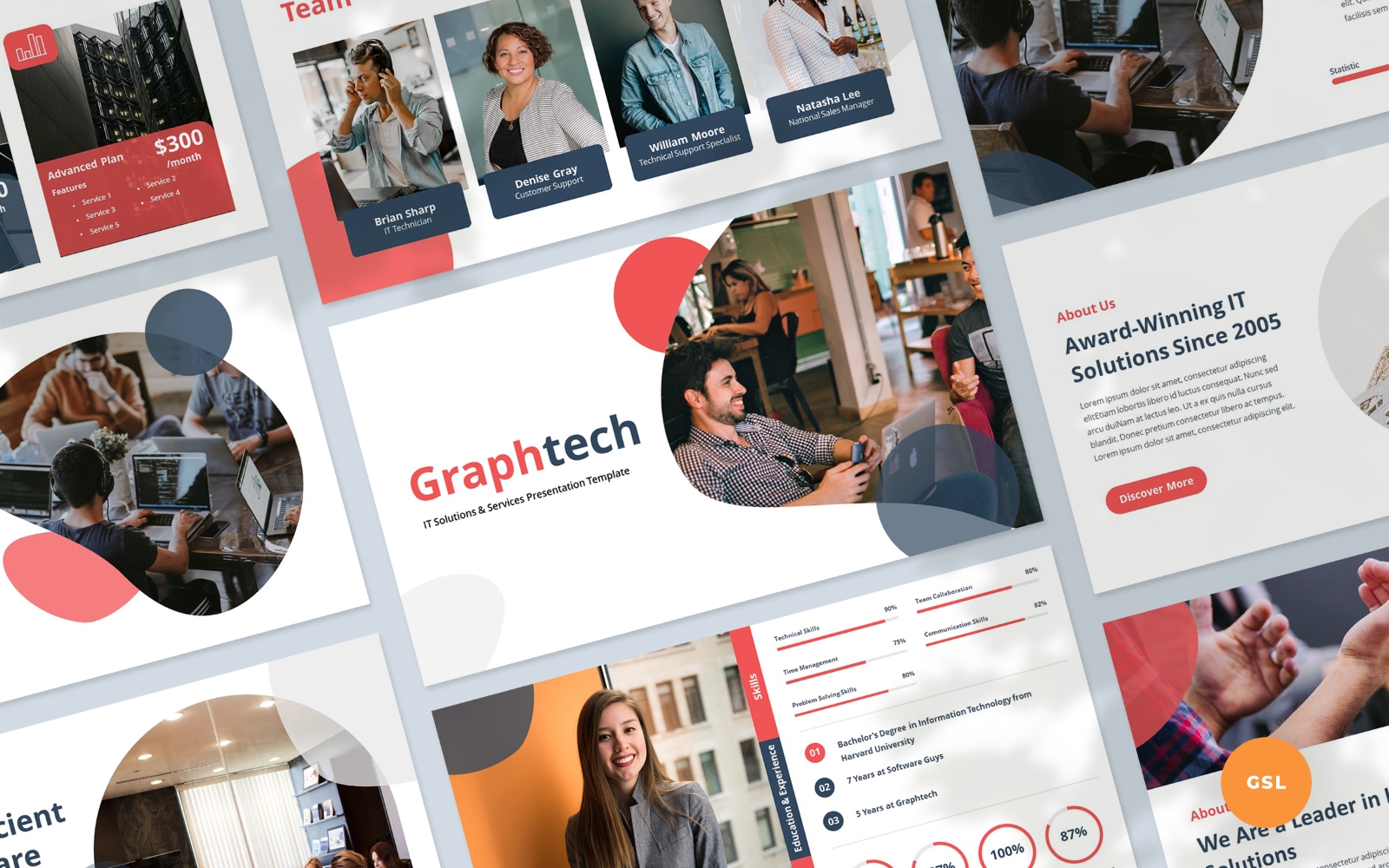 Graphtech - IT Solutions and Services Google Slides Presentation Template