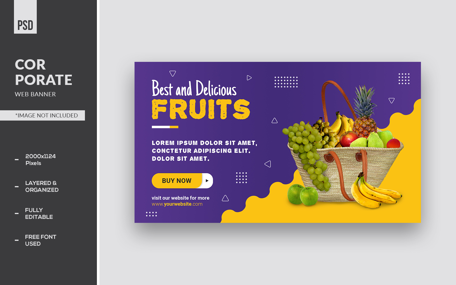 Food Landing Web Banner Templates