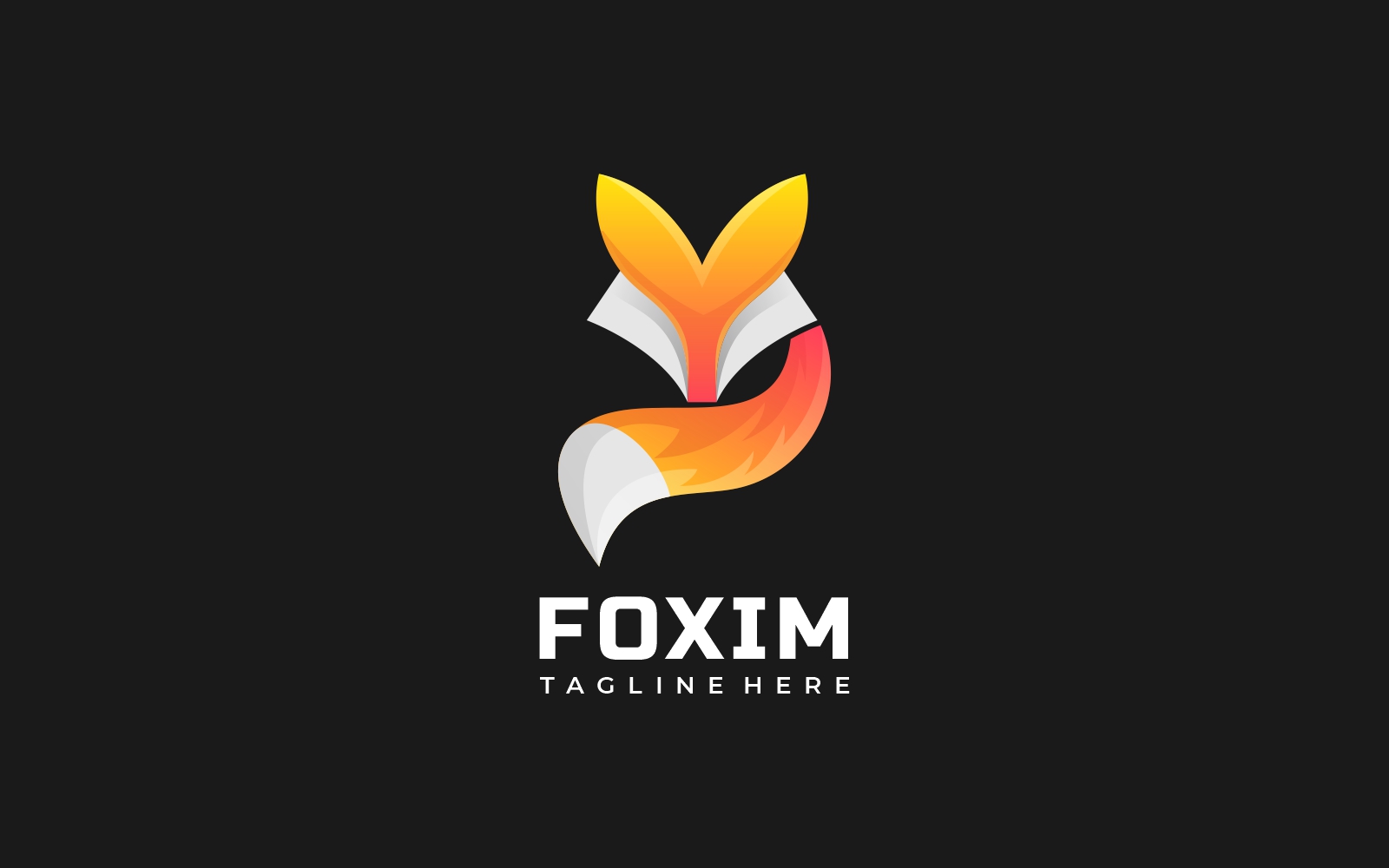 Fox Color Gradient Logo Style