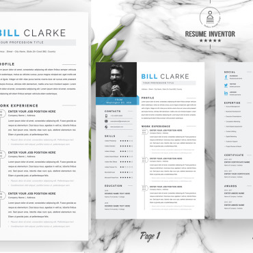 Template Clean Resume Templates 205646