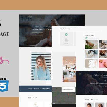 One Page Landing Page Templates 205705
