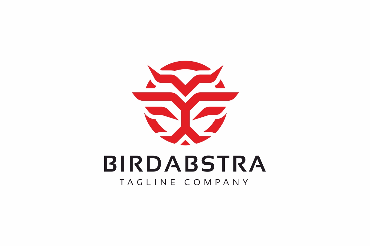 Bird Circle Line Logo Template
