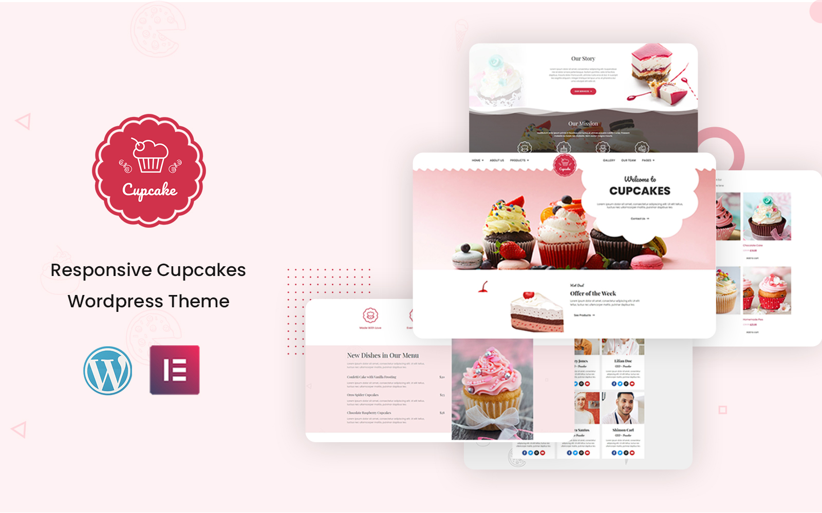 Cup Cake Bakery - Ready to Use Elementor Kit