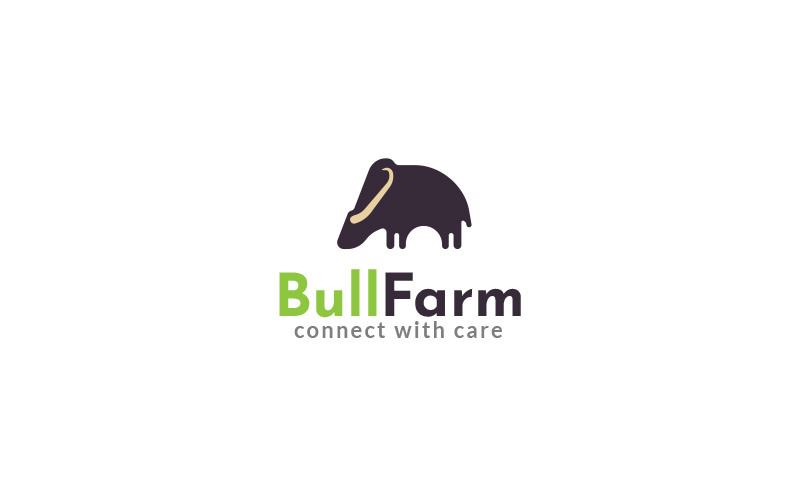 Big Bull Farm Logo Design Template