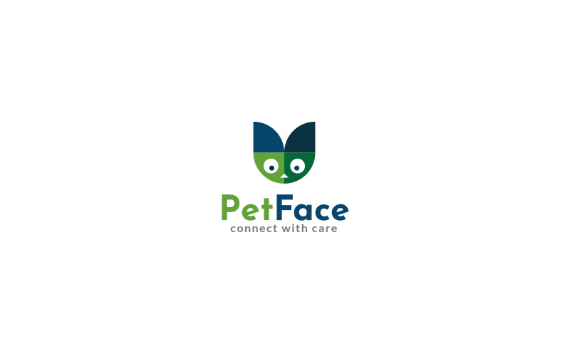 Pet Face Logo Design Template