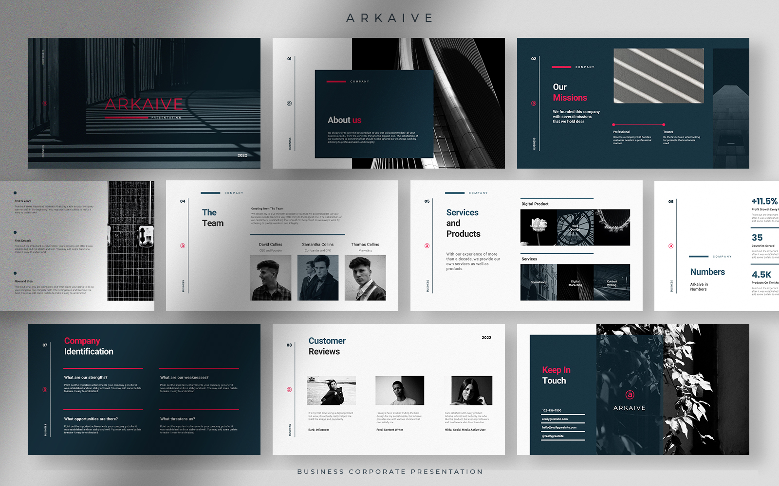 Arkaive - Modern Professional Business Corporate Presentation