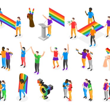 Freedom Rainbow Illustrations Templates 206398