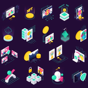 Geometric Internet Illustrations Templates 206448