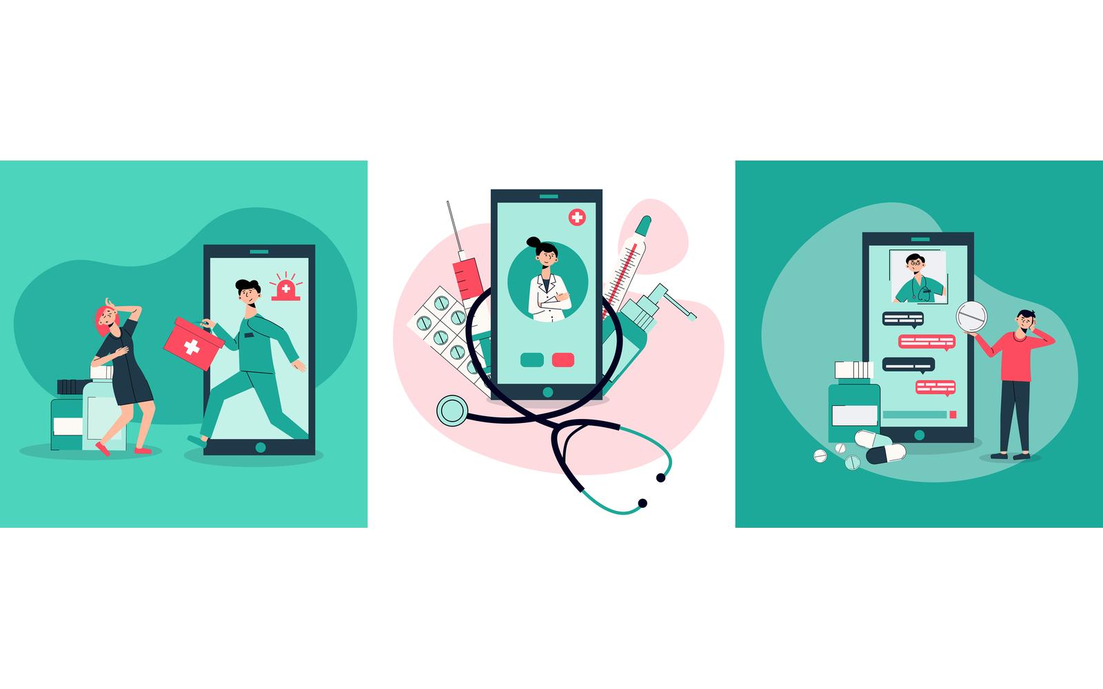 Online Medicine Design Concept Vector Illustration Concept