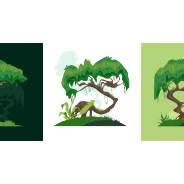 Collection Nature Illustrations Templates 206778