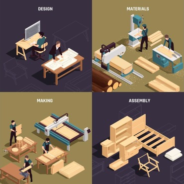 Production Assembly Illustrations Templates 206791