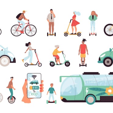 Transport Bicyclist Illustrations Templates 206880