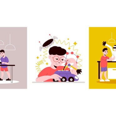 Toy Kid Illustrations Templates 206881