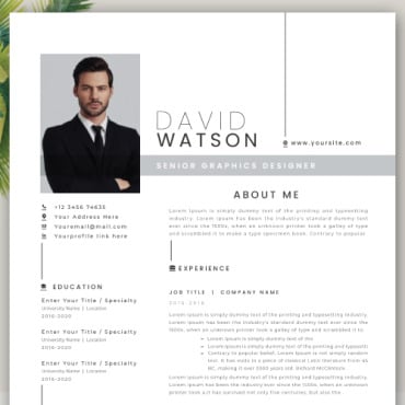 Page 3 Resume Templates 207149