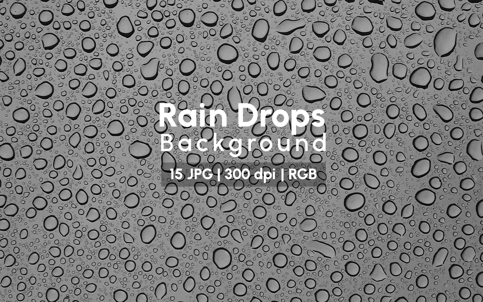 Real Rain Drops Background