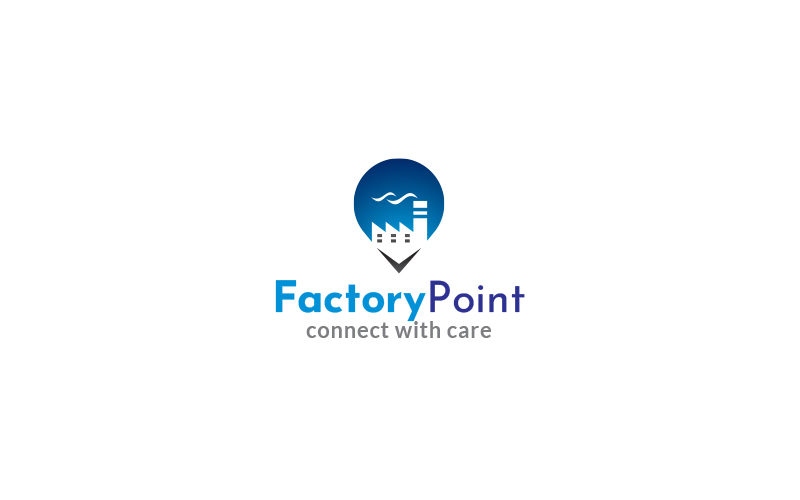 Factory Point Logo Design Template