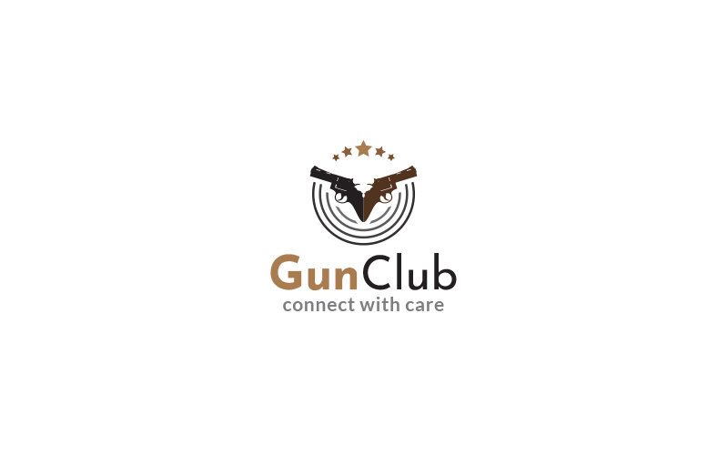 Gun Club Logo Design Template