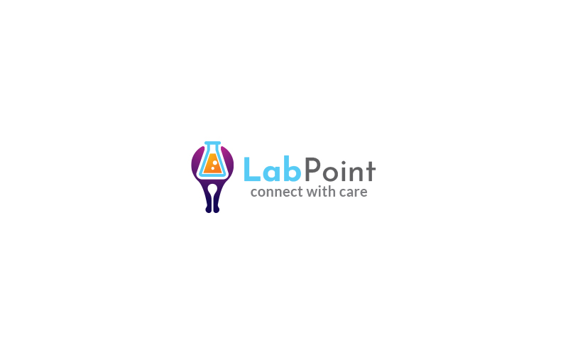 Lab Point Logo Design Template