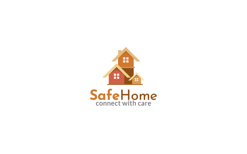 Safe Home Logo Design Template