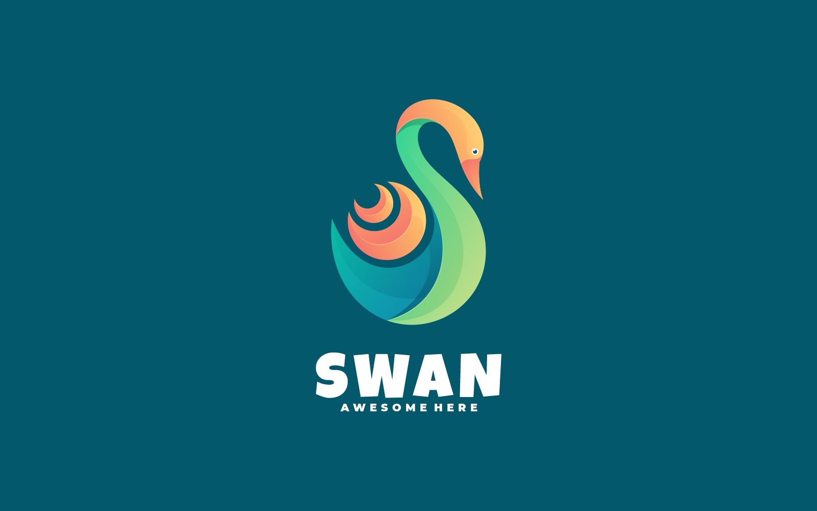 Swan Colorful Logo Templates