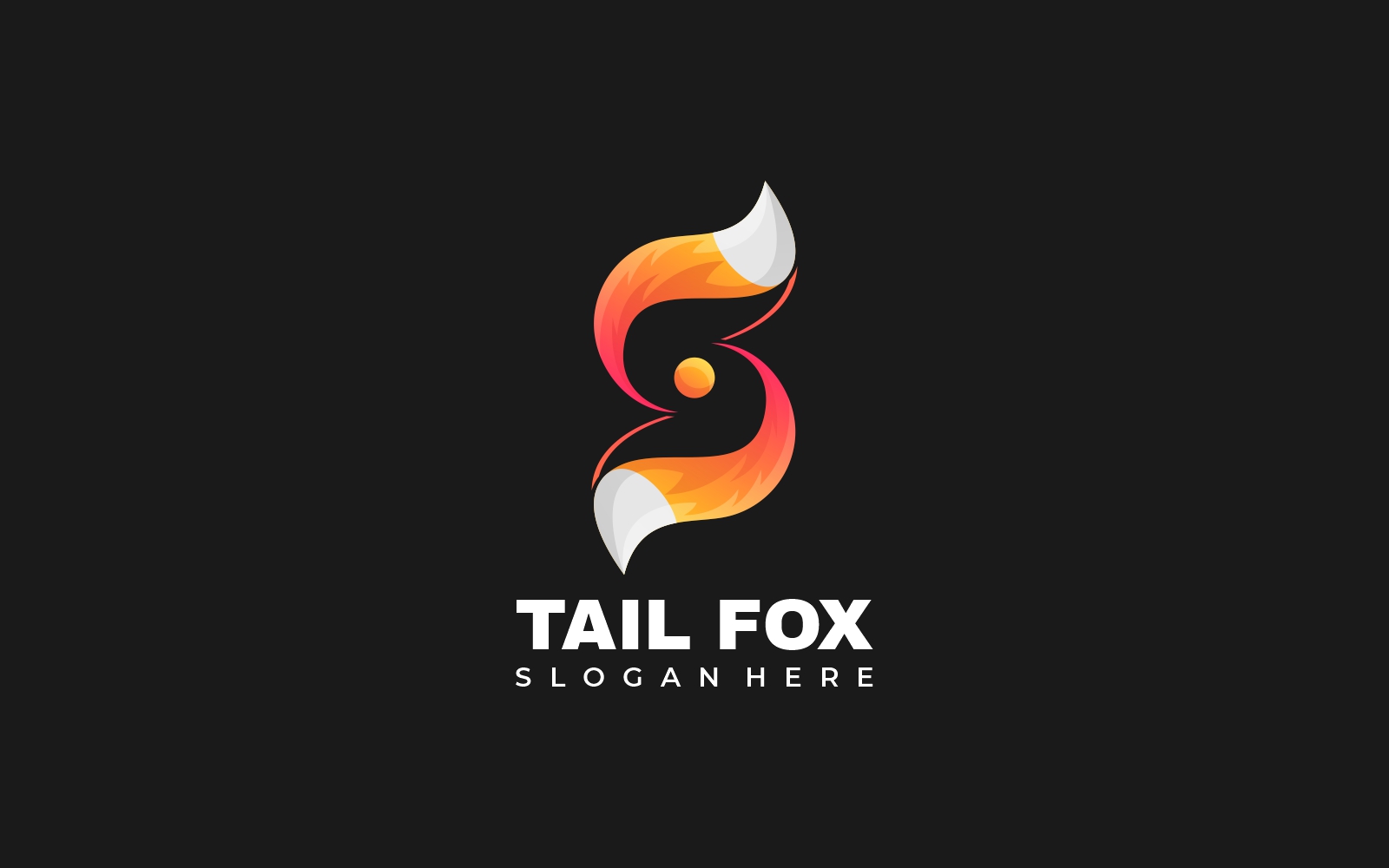 Tail Fox Gradient Logo Style