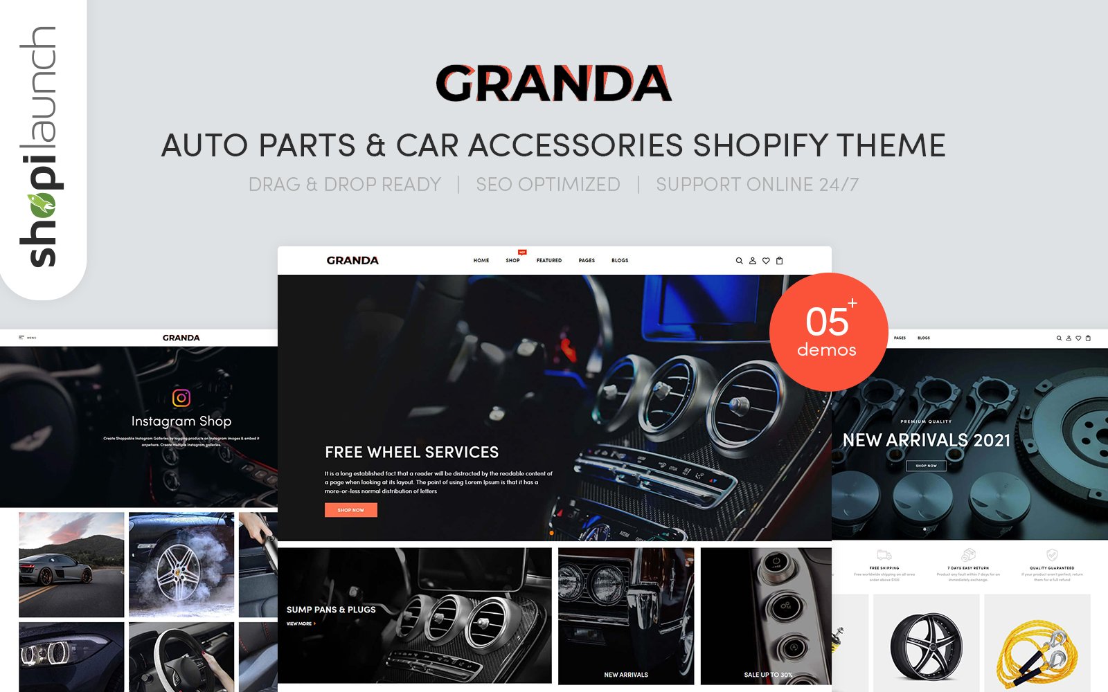 Granda - Auto Parts And Car Accessories Shopify Theme