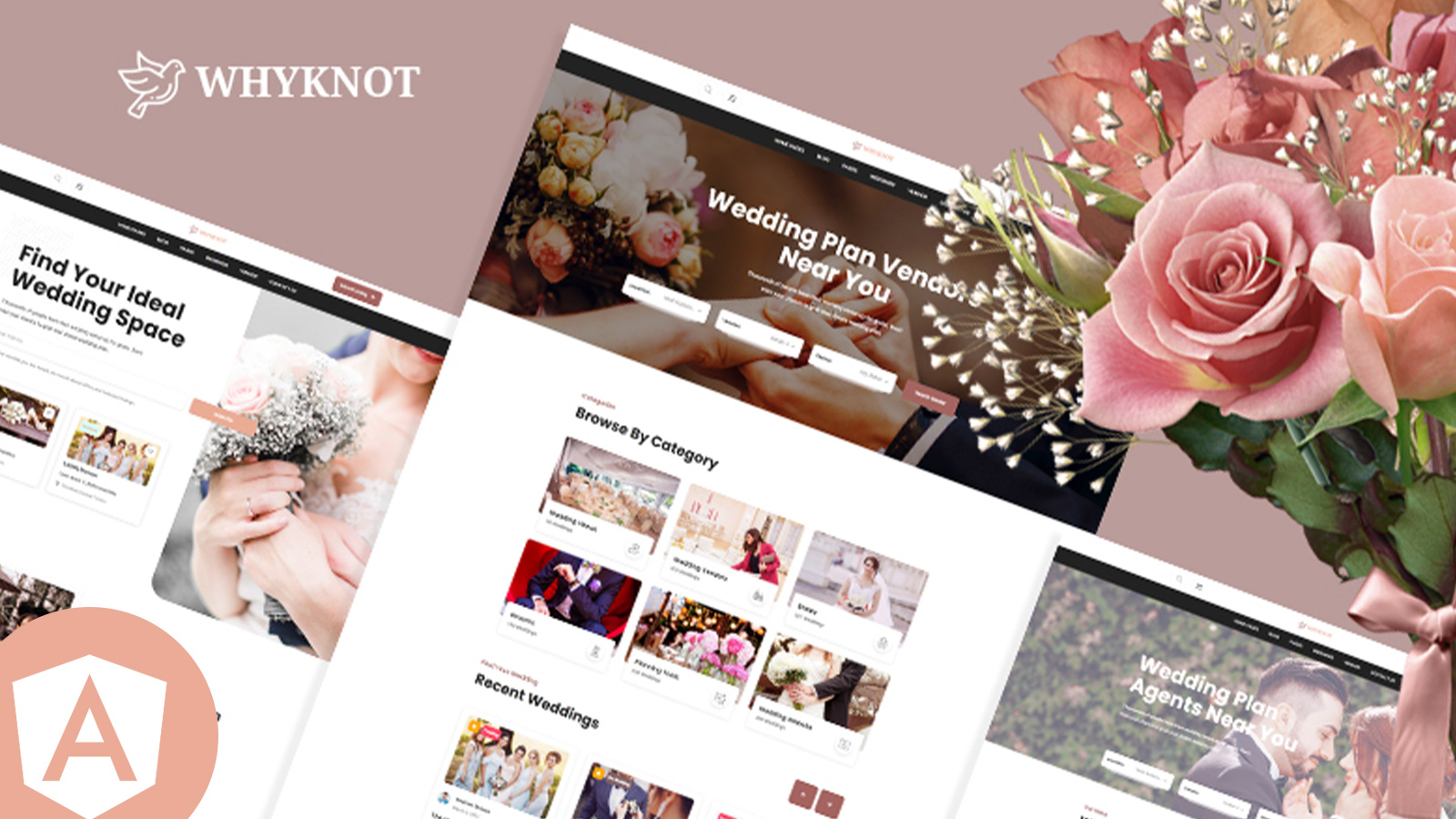Whyknot Wedding Events And Wedding Planner Angular Template