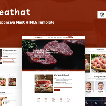 Butcher Food Responsive Website Templates 207377