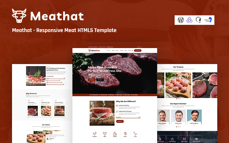 Meathat - Responsive Meat Website Template