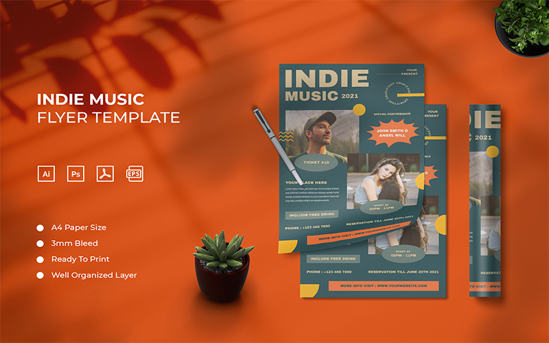 Indie Music - Flyer Template