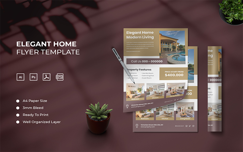 Elegant Home - Flyer Template