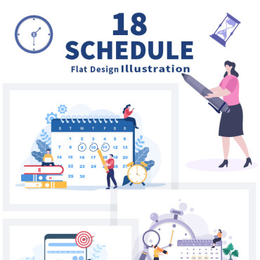 Calendar Time Illustrations Templates 207430