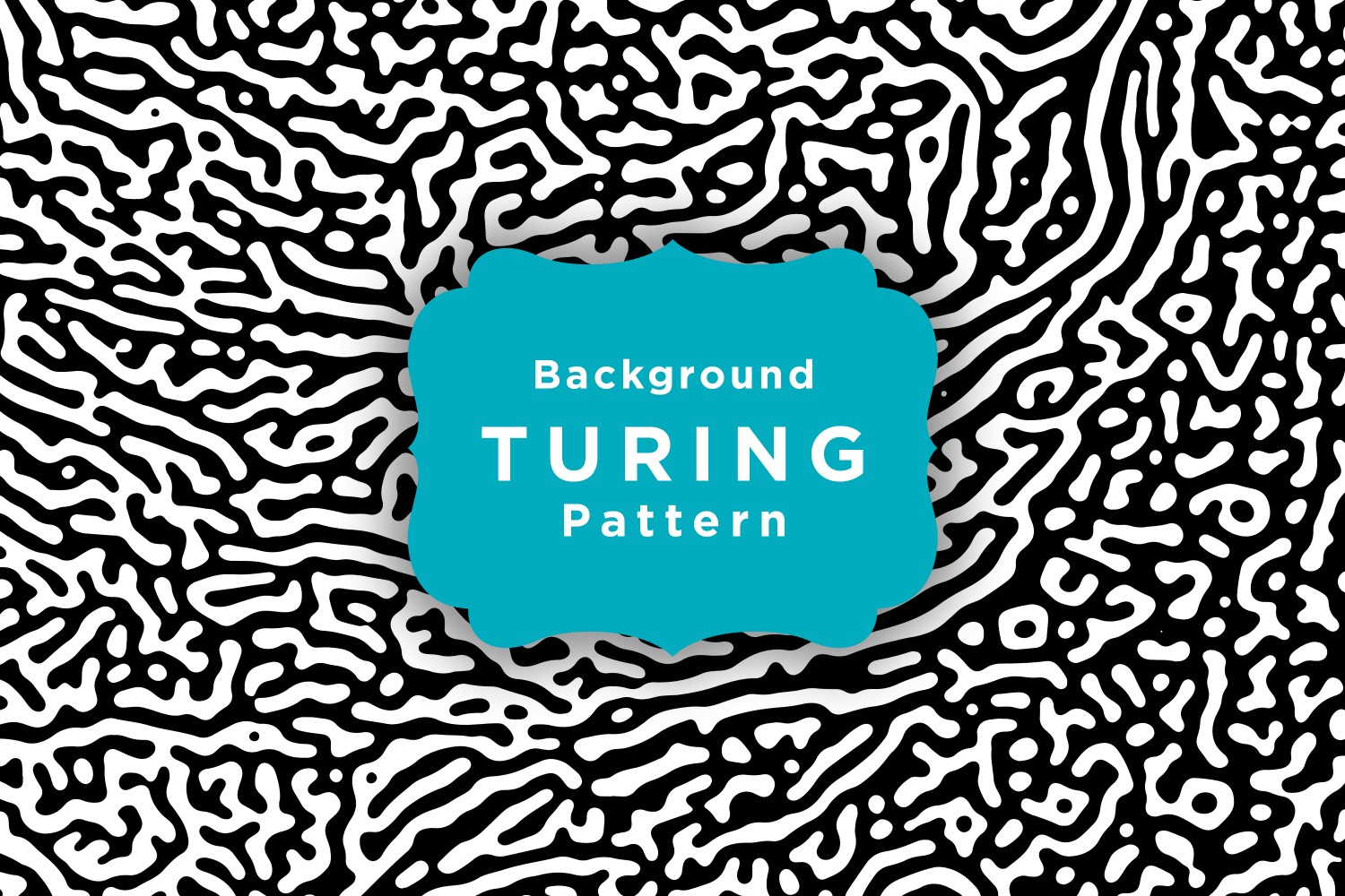 Maze Shapes Turing Vector Pattern