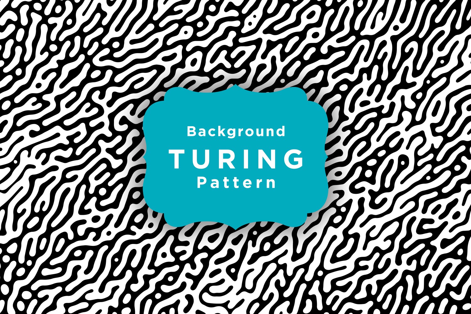 Turing Vector Seamless Pattern Background