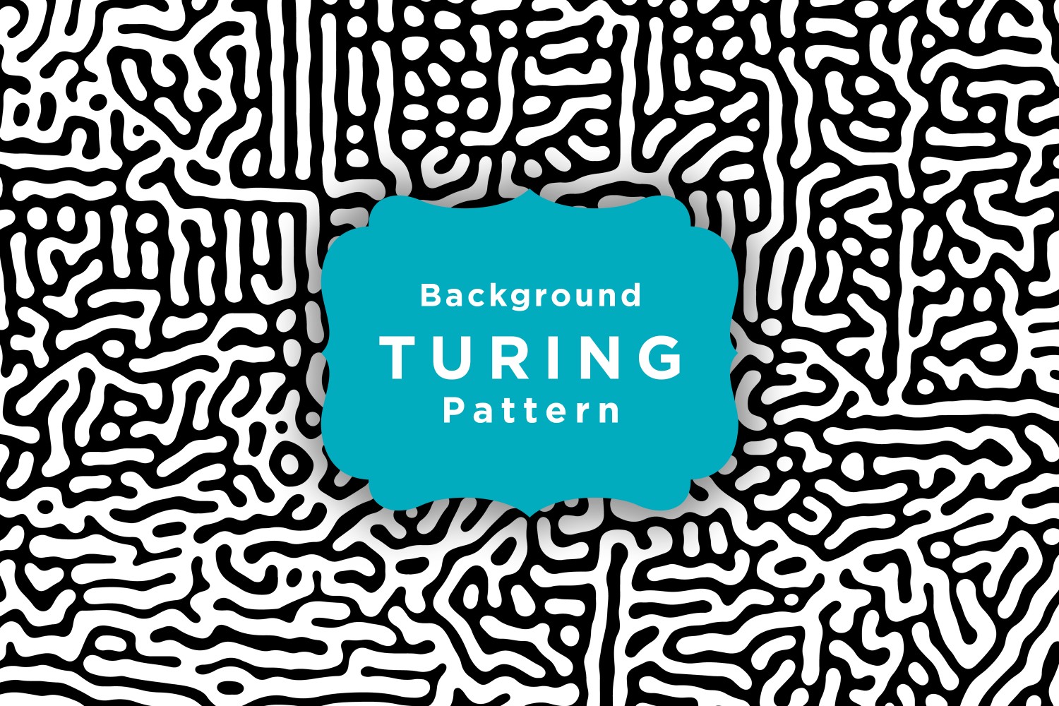 Black And White Organic Turing Pattern