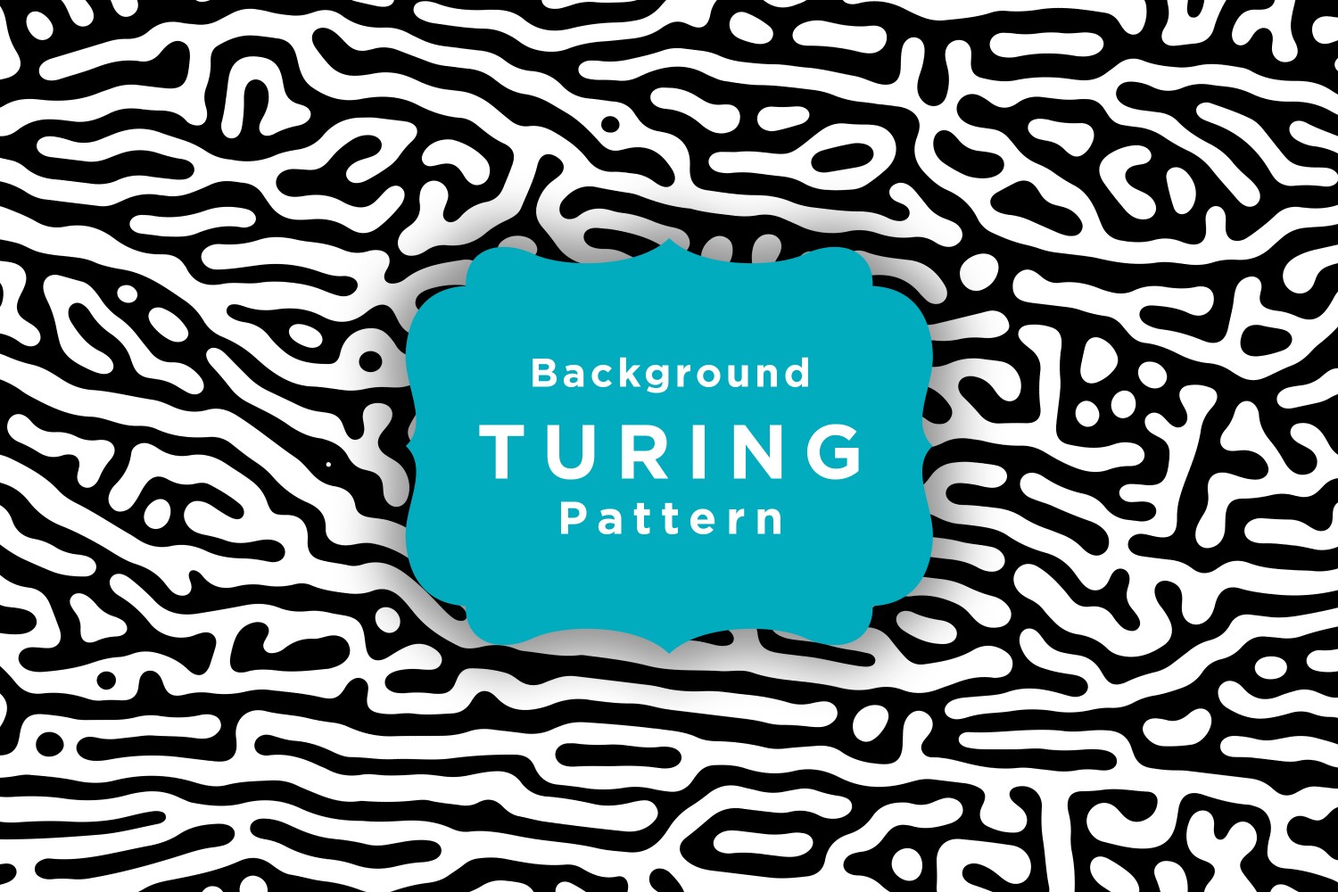 Monochrome Turing Reaction Background