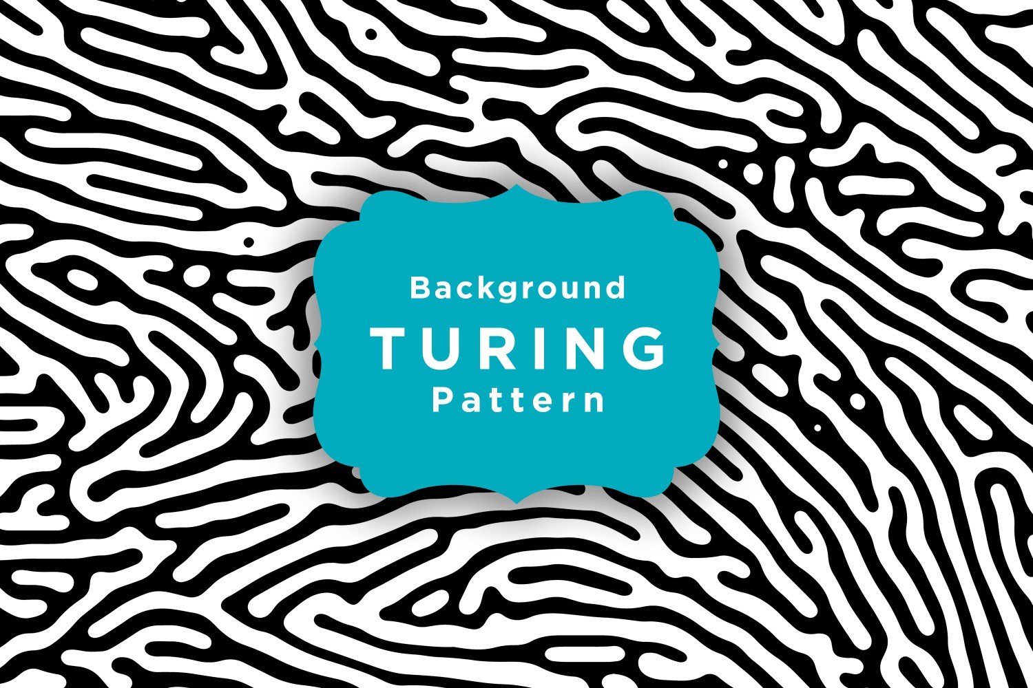 Turing Vector Seamless Pattern Background Template