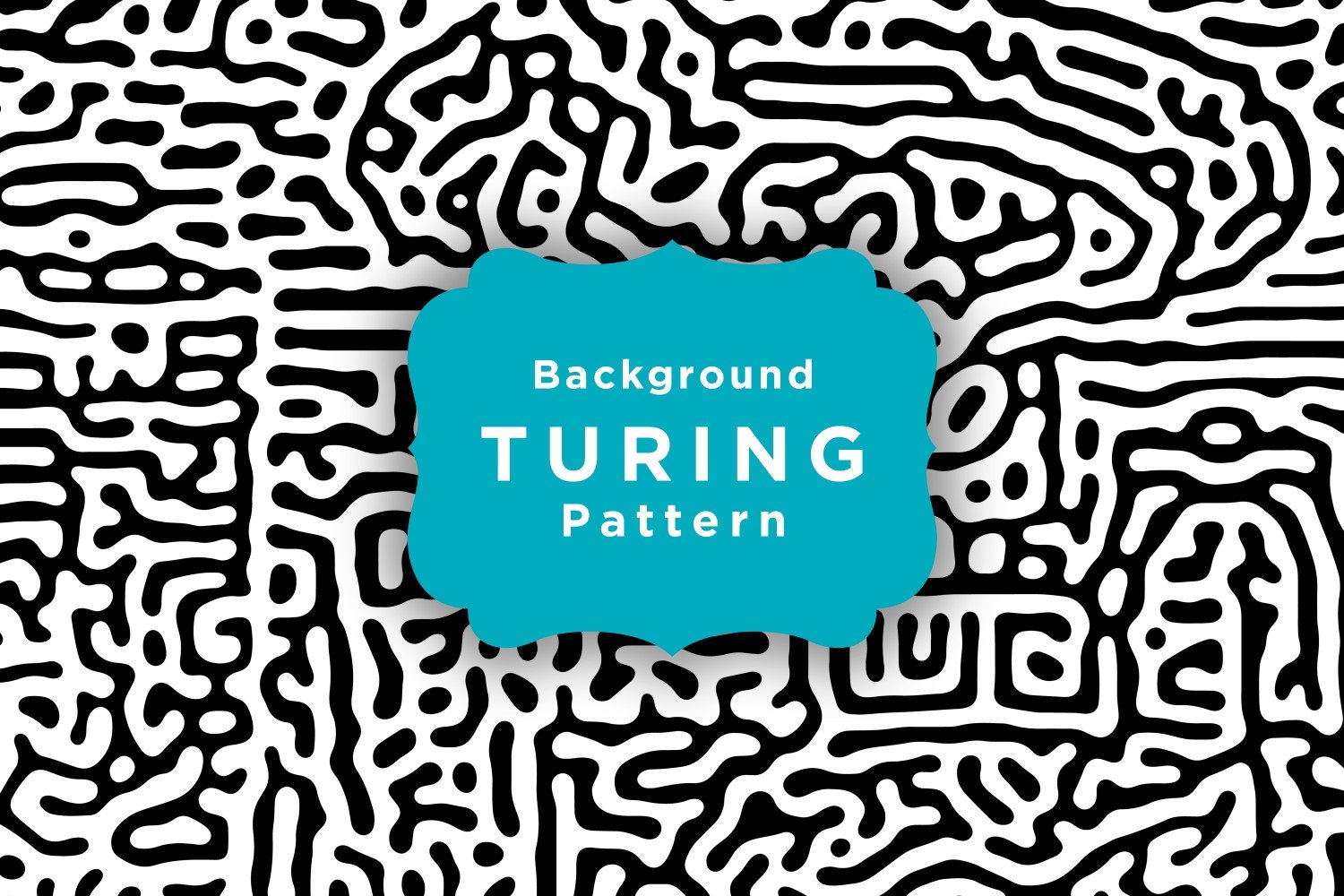 Turing Diffusion Maze Pattern Background