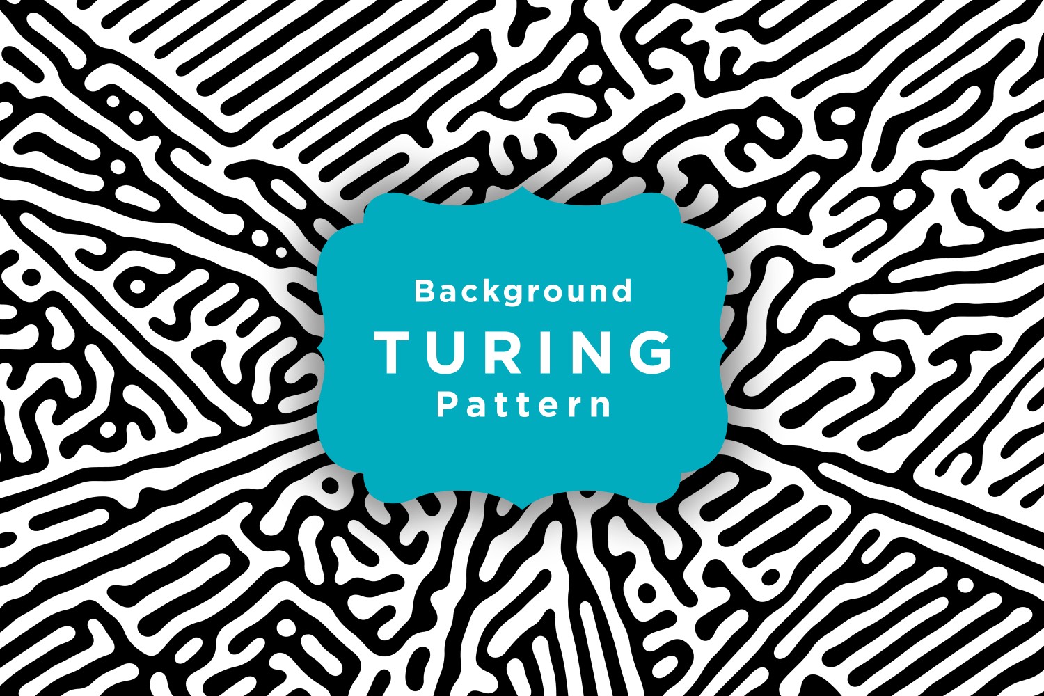 Abstract Turing Vector Pattern Background Template