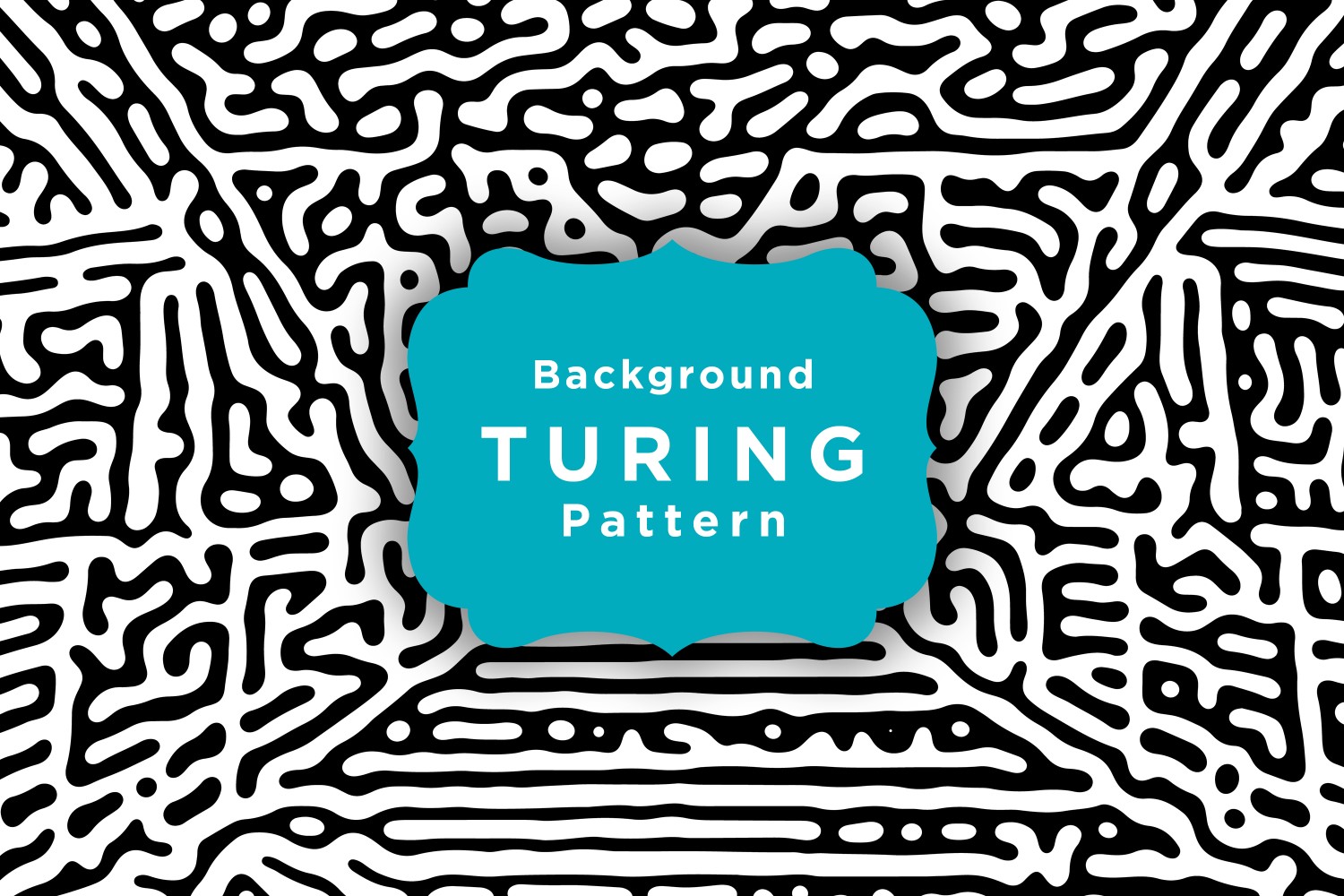 Seamless Turing Pattern Background Template