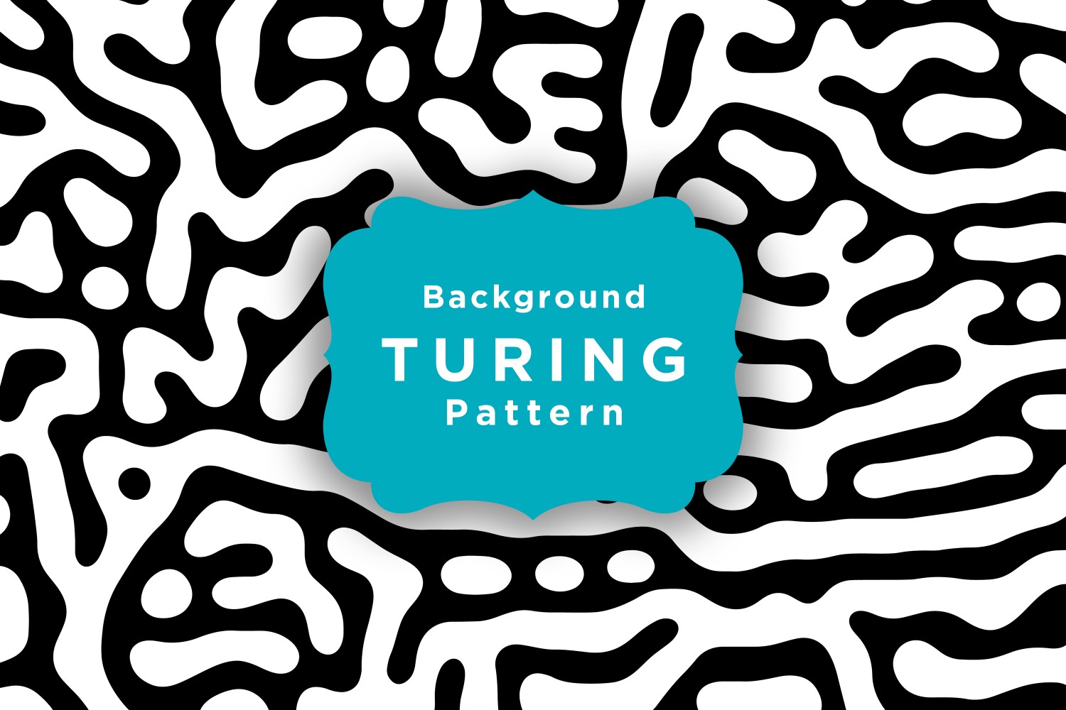 Turing Vector Seamless Pattern Wallpaper Template