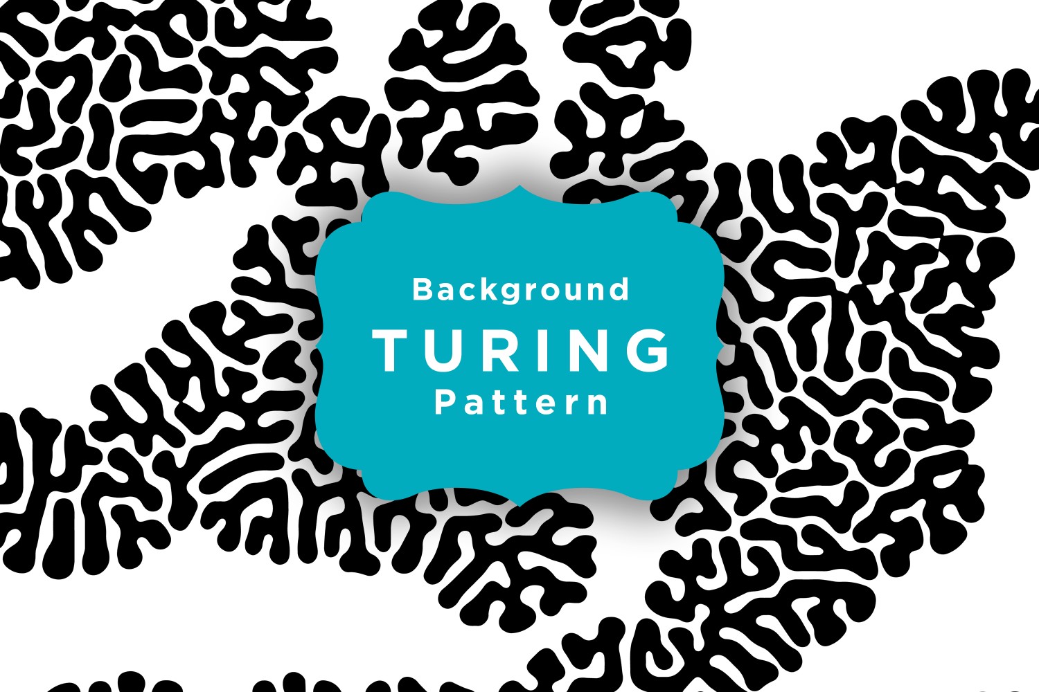 Black And White Organic Turing Pattern Walapaper