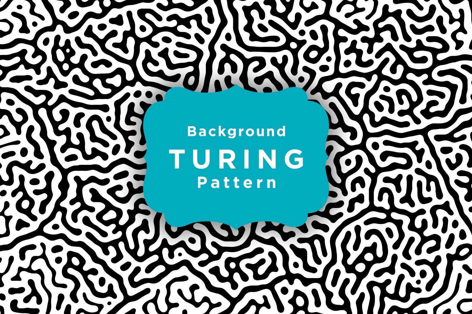 Repeating Turing Pattern Background Template