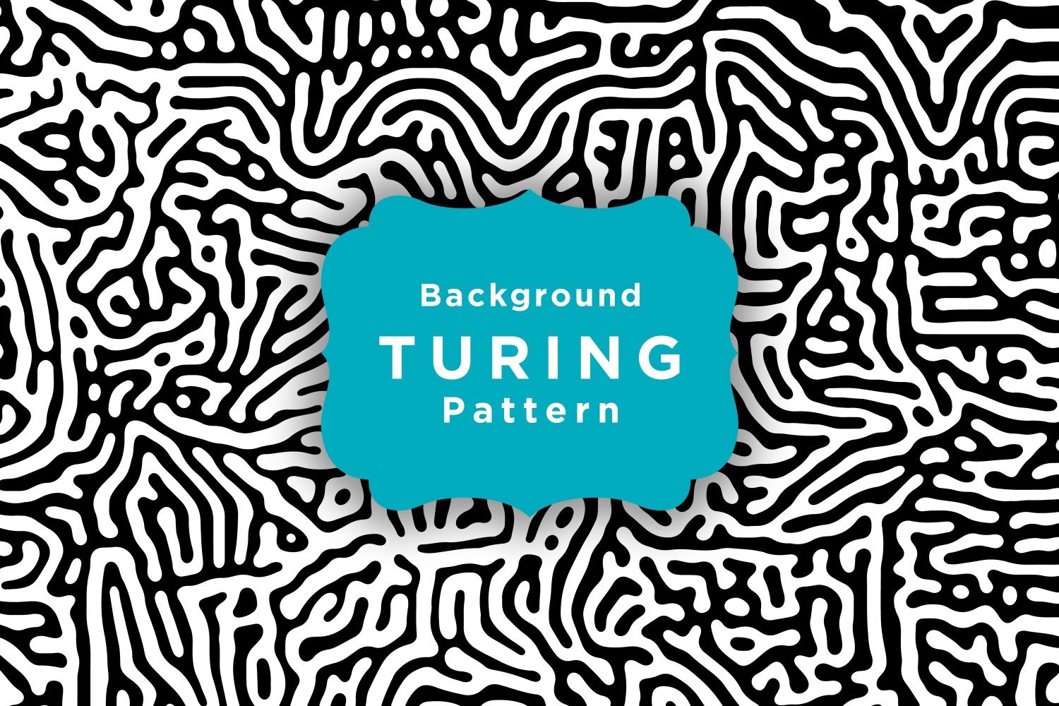 Seamless Pattern Turing Vector Wallpaper Template