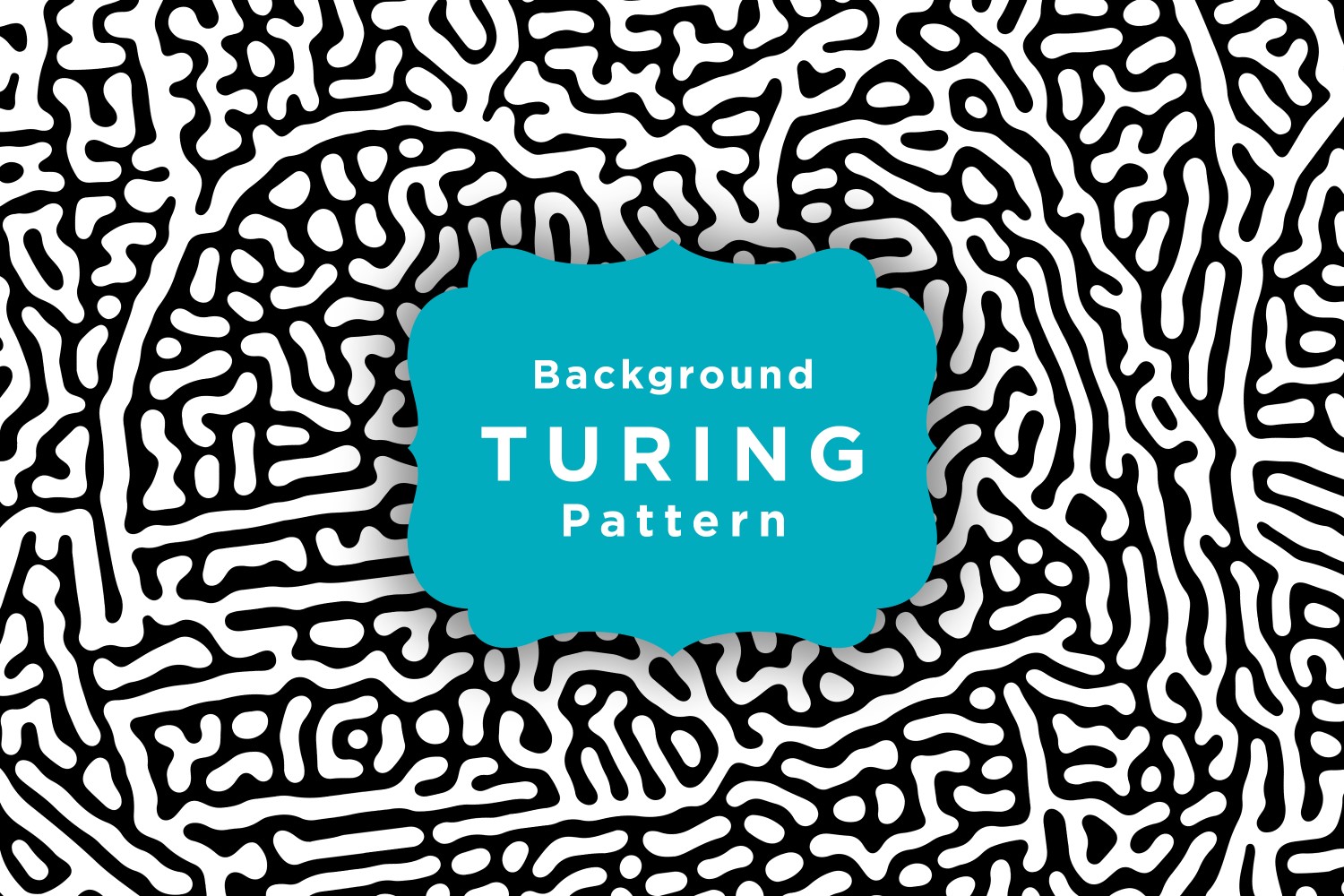 Abstract Turing Organic Background Turing Pattern Template