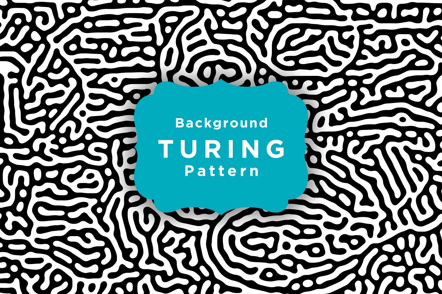 Turing Diffusion Maze Pattern Background Template