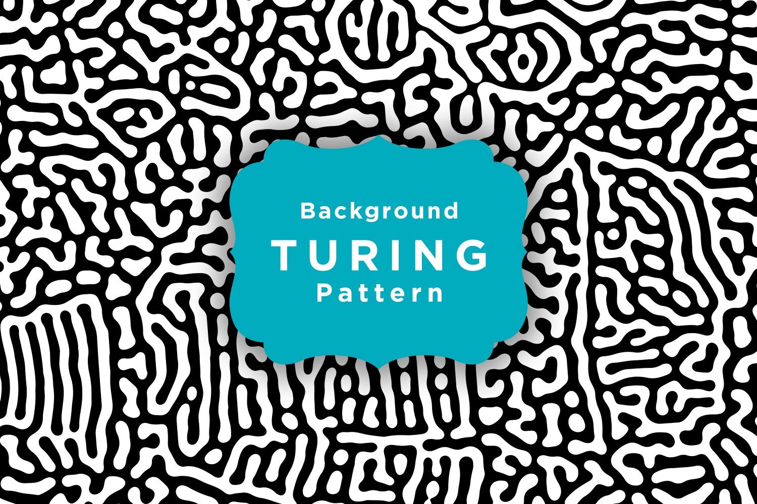 Minimalistic Turing Pattern Background Template