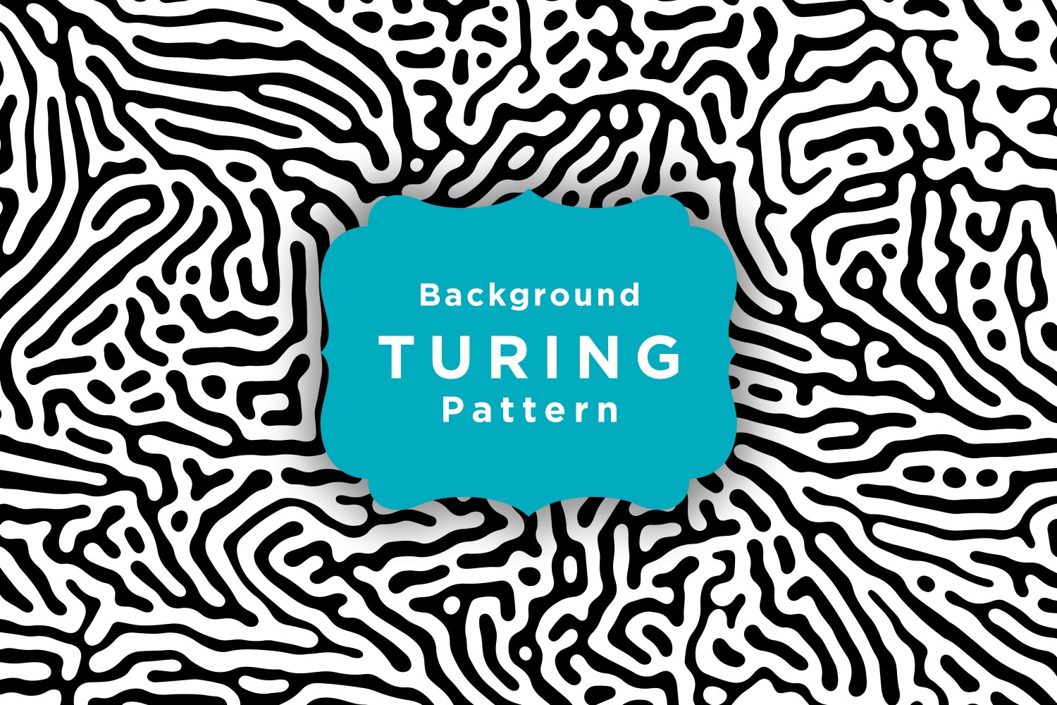 Abstract Turing Organic Pattern Wallpaper Template