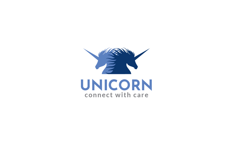 Unicorns Logo Design Template