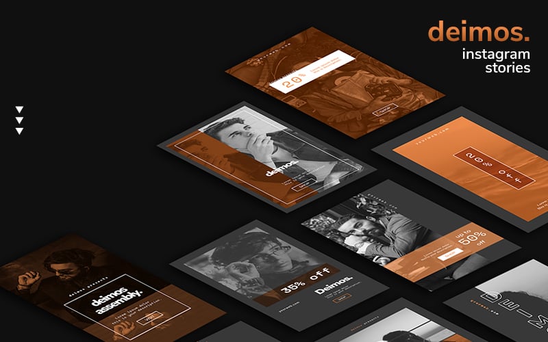 Deimos - 10 Modern Instagram Stories Templates for Social Media